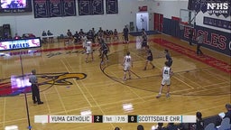 Scottsdale Christian Academy basketball highlights Yuma Catholic High School