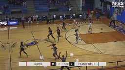 Plano West girls basketball highlights Rider High School