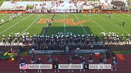 Mt. Vernon football highlights Marion Harding High School