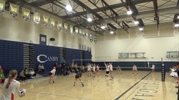 Clackamas volleyball highlights Canby High School
