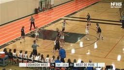 West De Pere girls basketball highlights Oshkosh West High School
