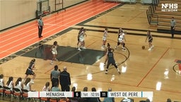 West De Pere girls basketball highlights Menasha High School