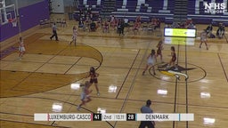 Denmark girls basketball highlights Luxemburg-Casco High School