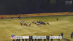Manual football highlights Platte Canyon
