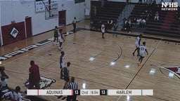 Aquinas basketball highlights Harlem High School