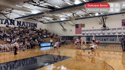 Pleasant Valley volleyball highlights Dubuque High School