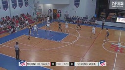 Strong Rock Christian basketball highlights Mount de Sales Academy