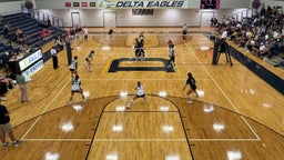 New Castle volleyball highlights Delta High School