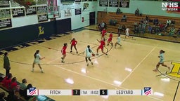 Ledyard girls basketball highlights Fitch