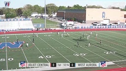 West Aurora girls soccer highlights Joliet Central High School