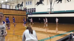 Hamshire-Fannett girls basketball highlights Elkins High School