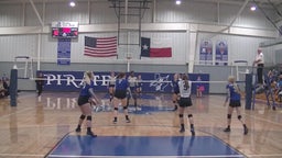 Hamshire-Fannett volleyball highlights Shepherd High School