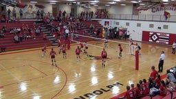 Randolph volleyball highlights Cedar Catholic High School