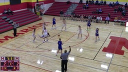 Clear Creek-Amana girls basketball highlights Marion High School