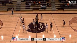 Fowlerville girls basketball highlights Charlotte High School