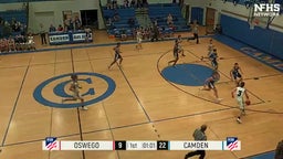 Camden basketball highlights Oswego High School