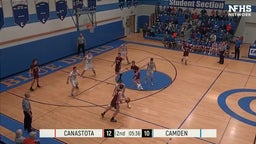 Camden basketball highlights Canastota High School