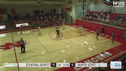 Central Clinton basketball highlights North Scott High School