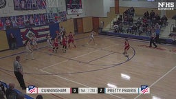 Pretty Prairie girls basketball highlights Cunningham High School