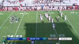 Pomona football highlights Bear Creek High School