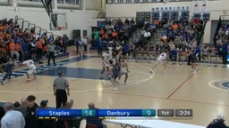 Danbury basketball highlights Staples High School