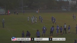 Calvert football highlights San Marcos Baptist Academy High School