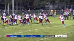 Greenwood football highlights Loyal High School