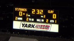 St. Francis de Sales football highlights vs. Clay High School