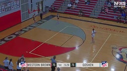 Western Brown girls basketball highlights Goshen High School