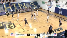 Gulf Breeze basketball highlights Cumberland County High School