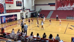 Centennial girls basketball highlights Wakeland High School