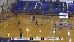 Clearwater girls basketball highlights Wichita-Collegiate School 