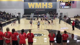 Johnstown-Monroe volleyball highlights Watkins Memorial