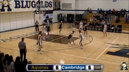 Cambridge basketball highlights Aquinas High School