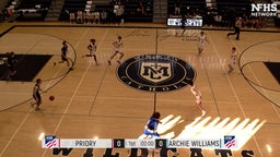 Priory basketball highlights Archie Williams High School