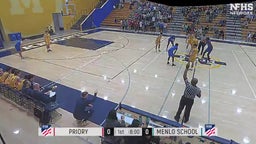 Priory basketball highlights Menlo School