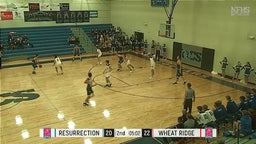 Resurrection Christian basketball highlights Varsity Boys Basketball  Wheat Ridge vs. Resurrection