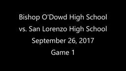 Molly Bernstein's highlights 2017-09-26 BOD vball vs. San Lorenzo G1 25-8