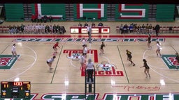 Lincoln volleyball highlights Bloomington High School