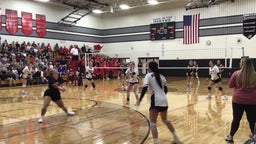 Alma Center Lincoln volleyball highlights Elmwood High School