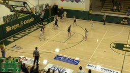 Archbishop Bergan girls basketball highlights Lincoln Lutheran High School