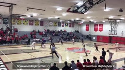 Shorewood basketball highlights Brown Deer High School