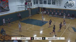 Weedsport girls basketball highlights Homer Central Schools