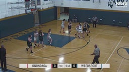 Weedsport girls basketball highlights Onondaga Central 