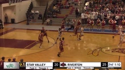 Star Valley basketball highlights Riverton High School