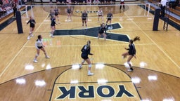 York volleyball highlights Aurora High School