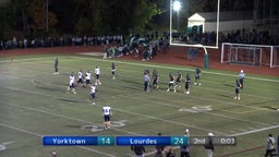 Yorktown football highlights Our Lady of Lourdes High School