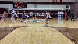 Hallsville volleyball highlights Pebble Hills High School