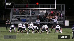 Jackson Clark, center, #70's highlights Sycamore High School