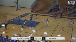 Wrightstown girls basketball highlights Waupaca High School